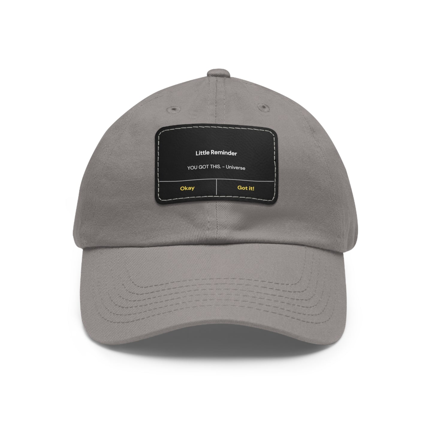 Encouragement Dad Hat with Leather Patch - Inspirational Gift for Dads