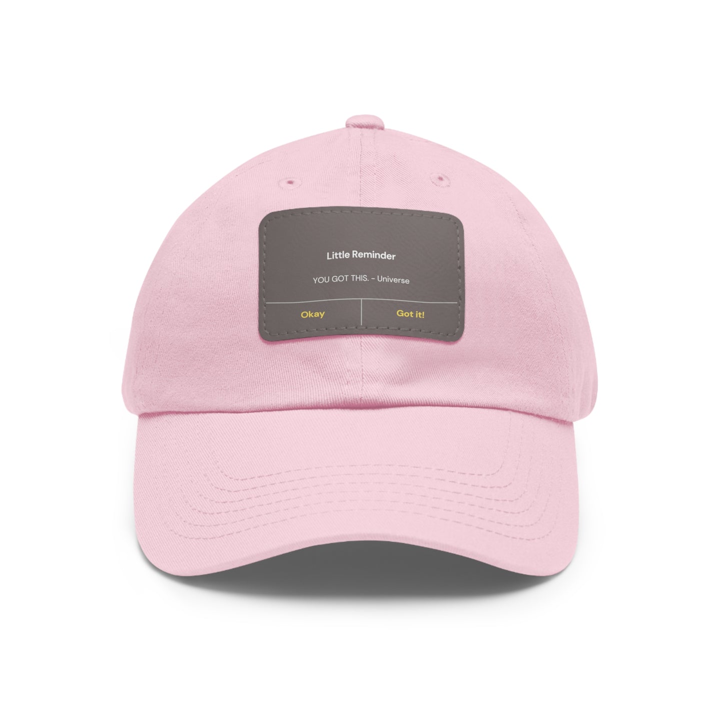 Encouragement Dad Hat with Leather Patch - Inspirational Gift for Dads