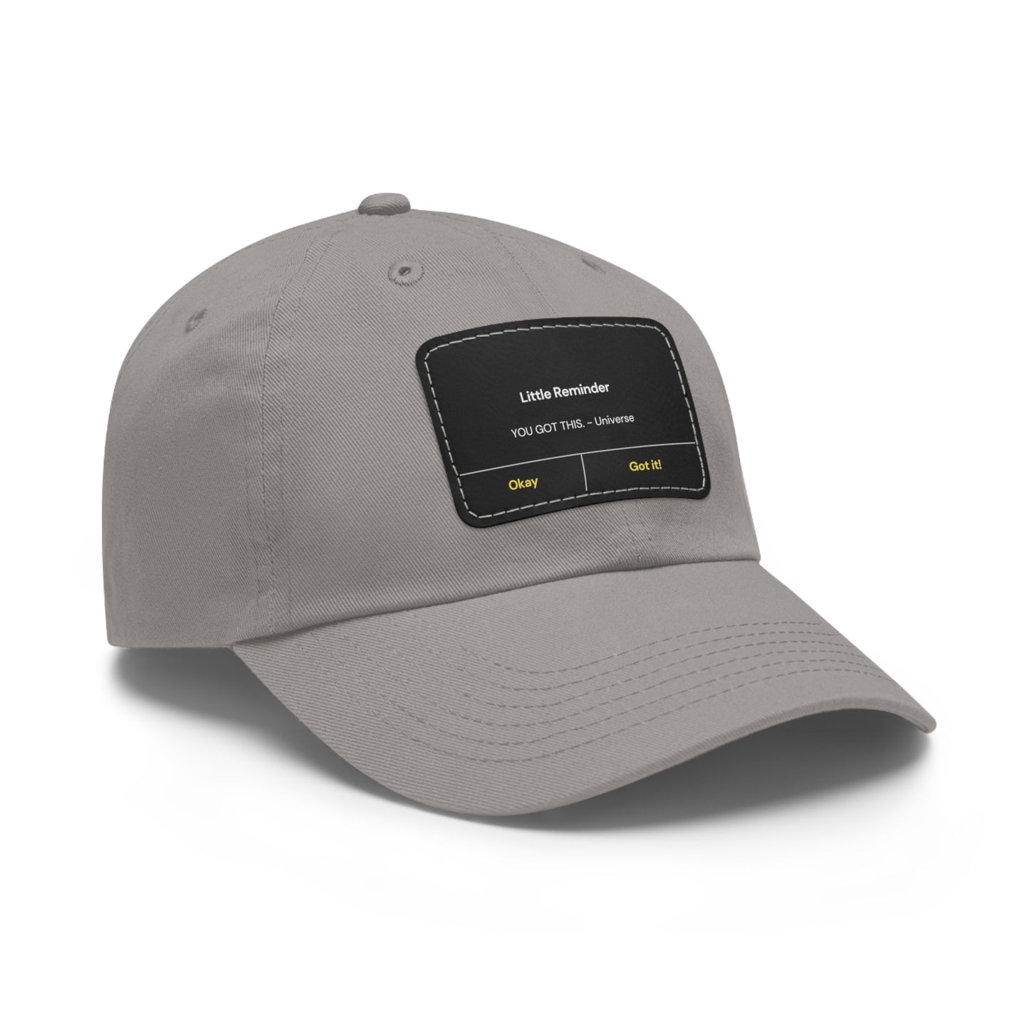 Encouragement Dad Hat with Leather Patch - Inspirational Gift for Dads