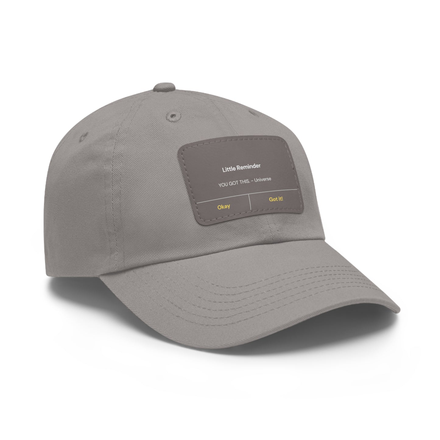 Encouragement Dad Hat with Leather Patch - Inspirational Gift for Dads