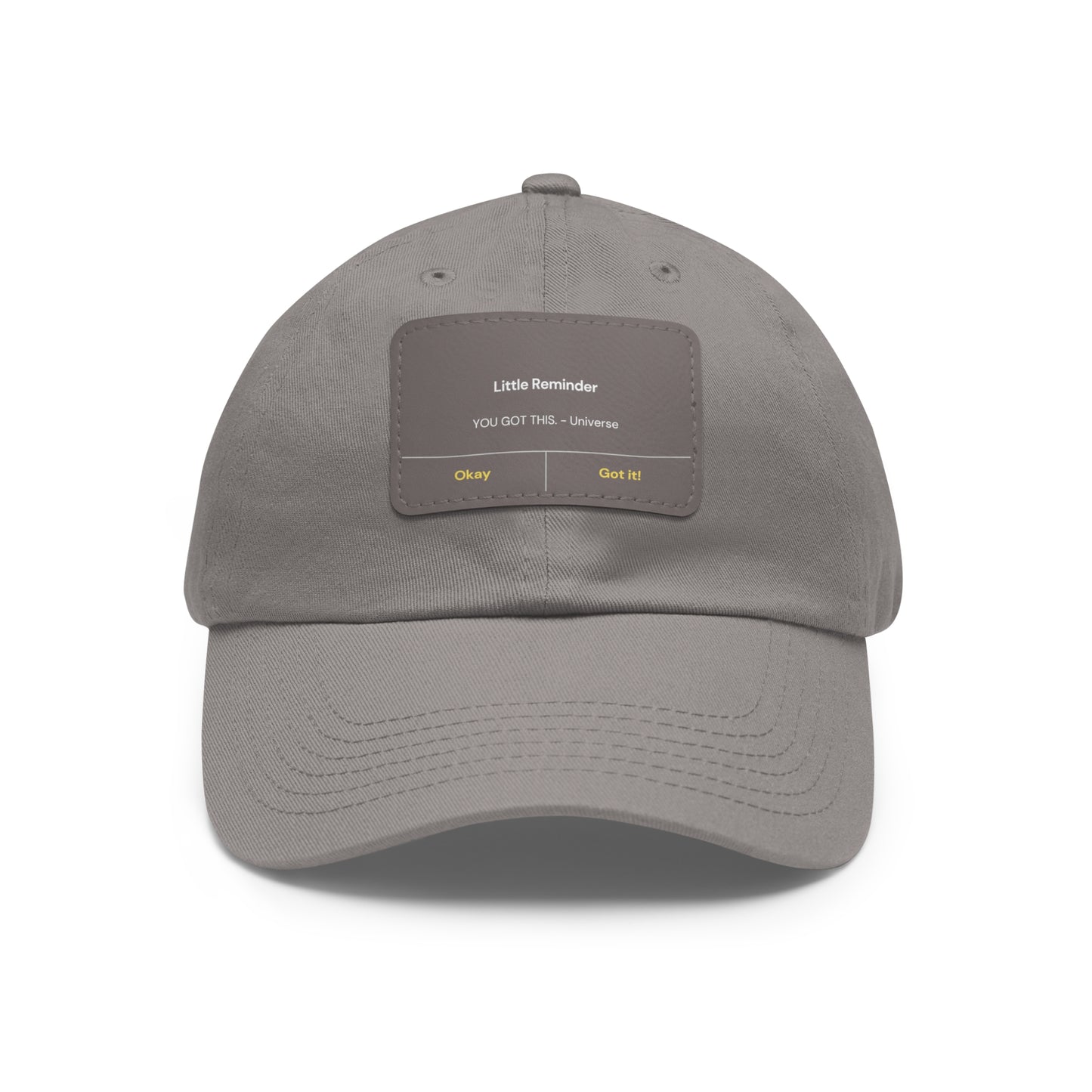 Encouragement Dad Hat with Leather Patch - Inspirational Gift for Dads