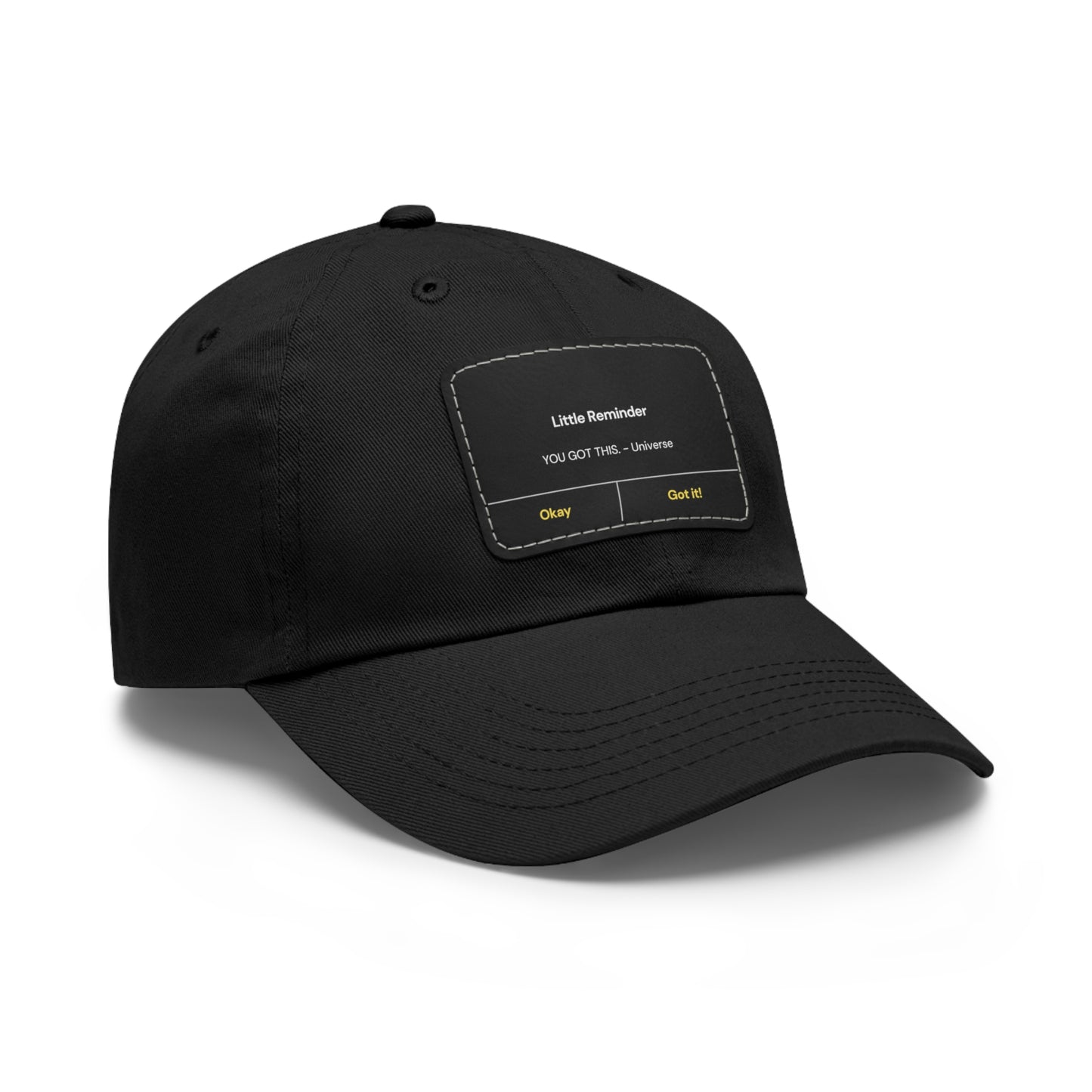 Encouragement Dad Hat with Leather Patch - Inspirational Gift for Dads