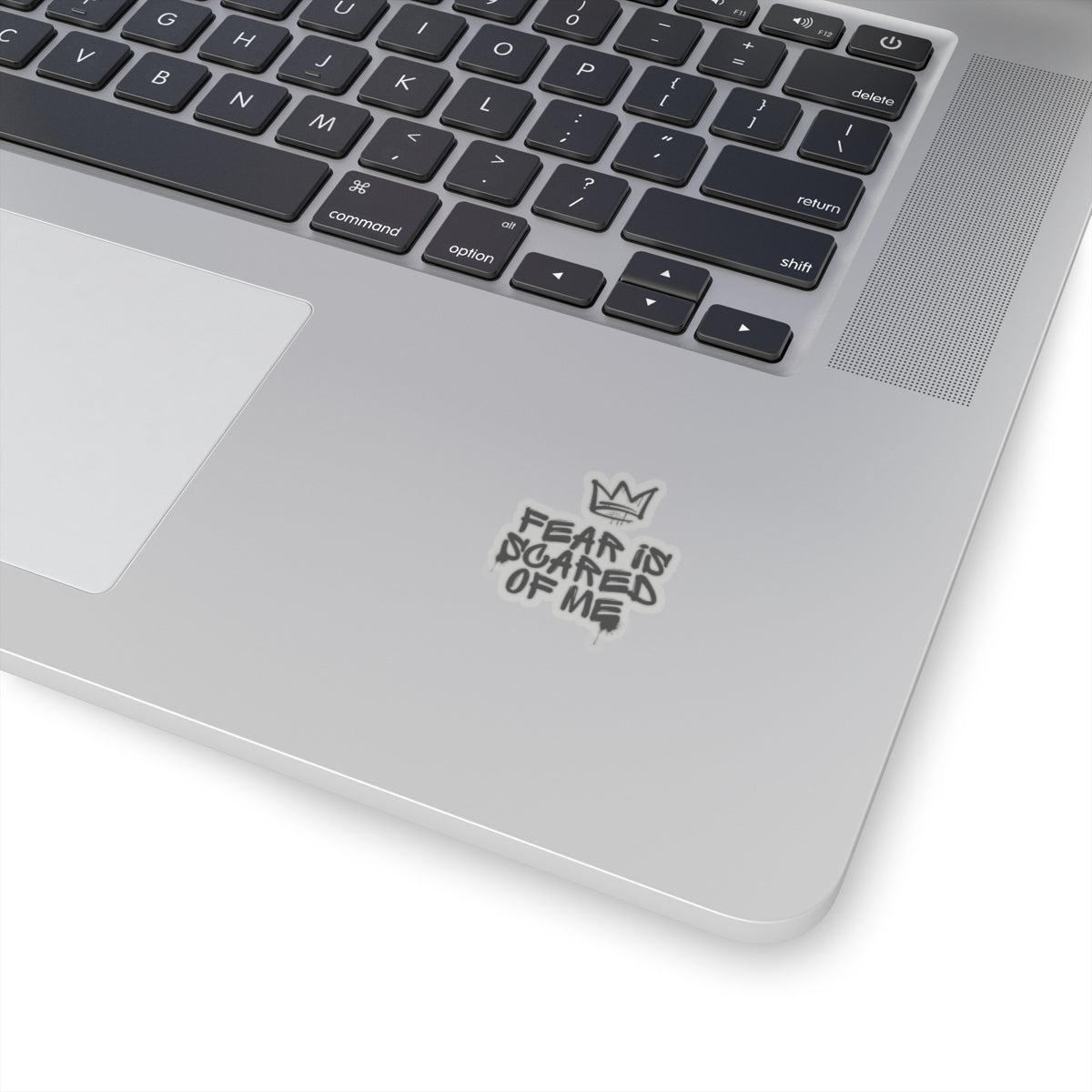 Bold Fear is Scared of Me Kiss-Cut Stickers - Motivational Graffiti Style for Laptops and More