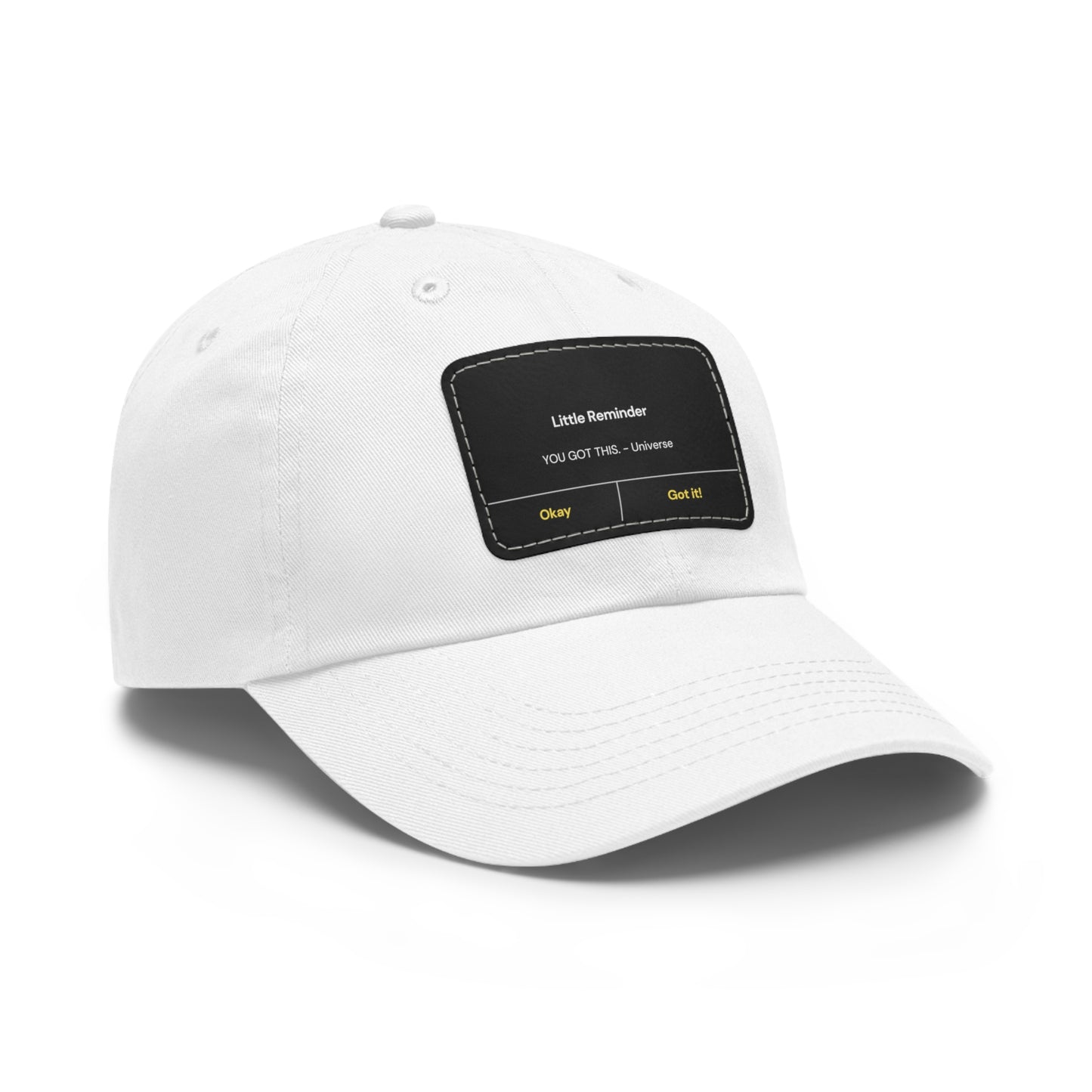 Encouragement Dad Hat with Leather Patch - Inspirational Gift for Dads